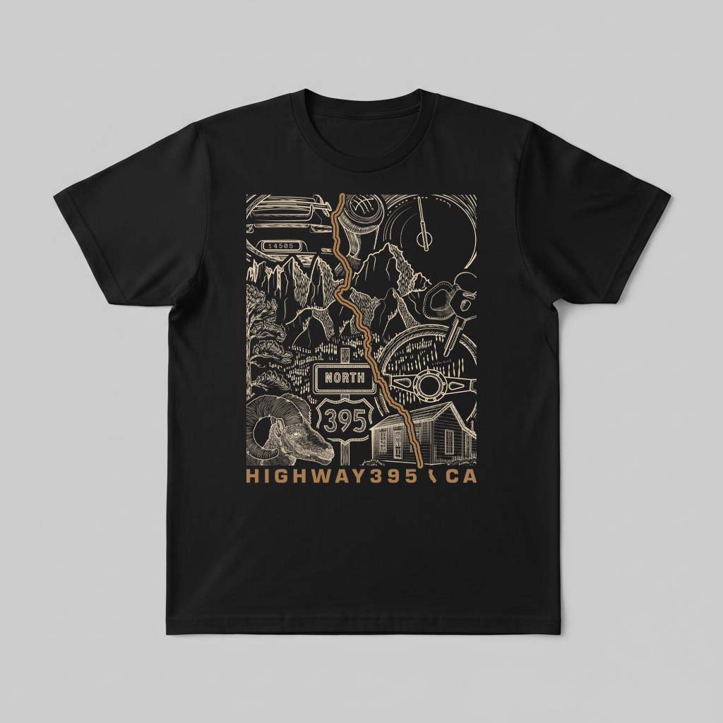 Highway 395 CA Eastern Sierra T-Shirt