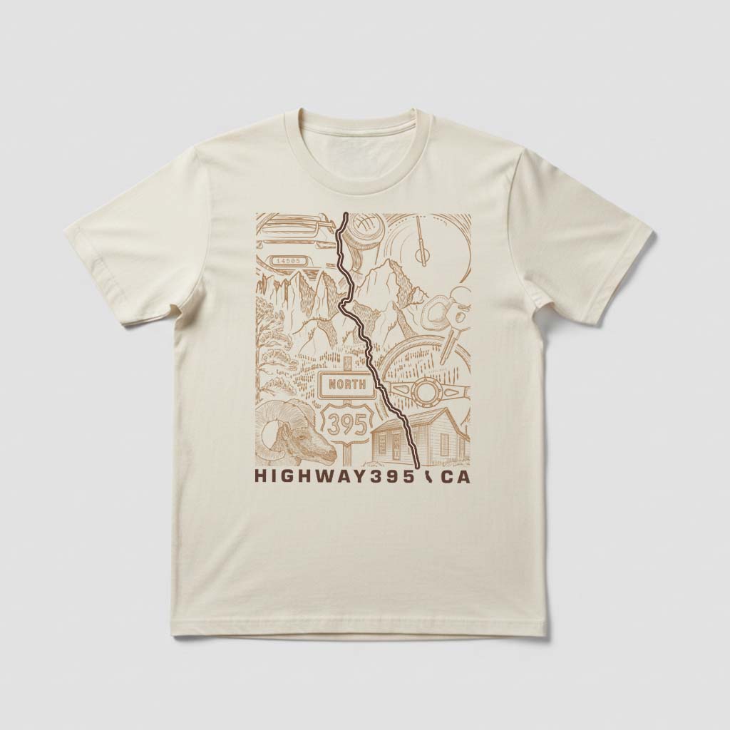 Highway 395 California Eastern Sierra Unisex T-Shirt
