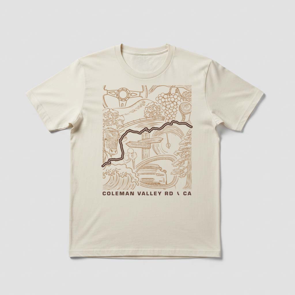 Coleman Valley Road Sonoma Coast CA T-Shirt