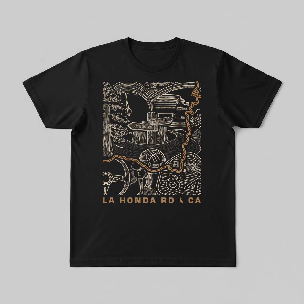 La Honda Road CA T-Shirt
