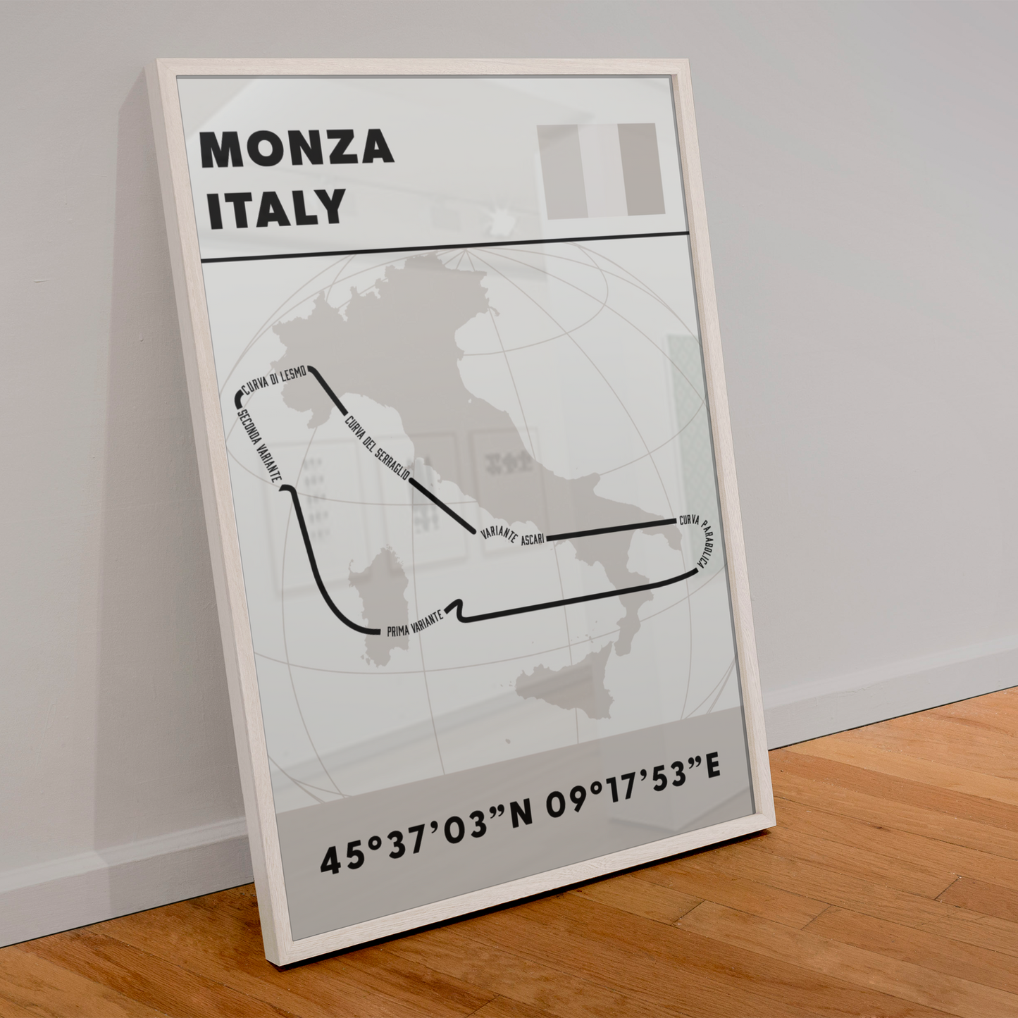 Monza Track Poster