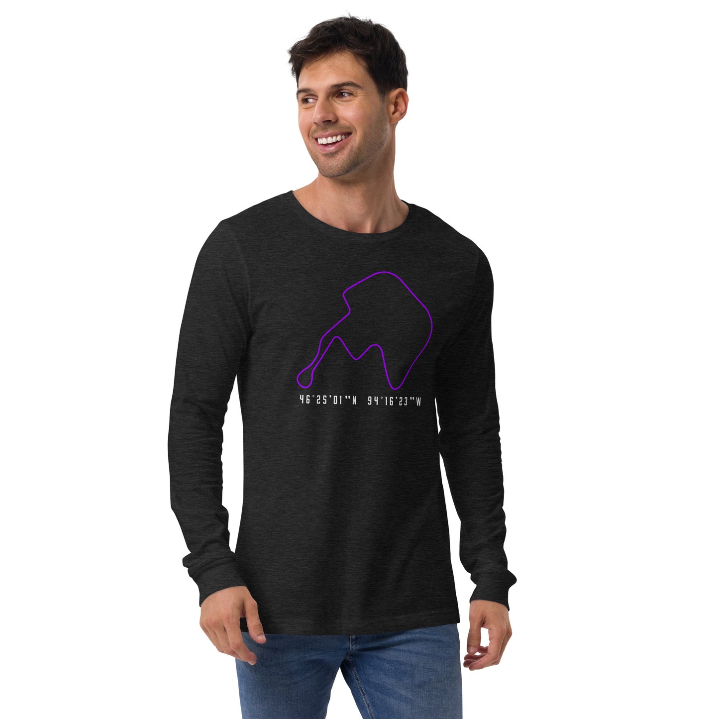 BIR Track Outline Unisex Long Sleeve Tee