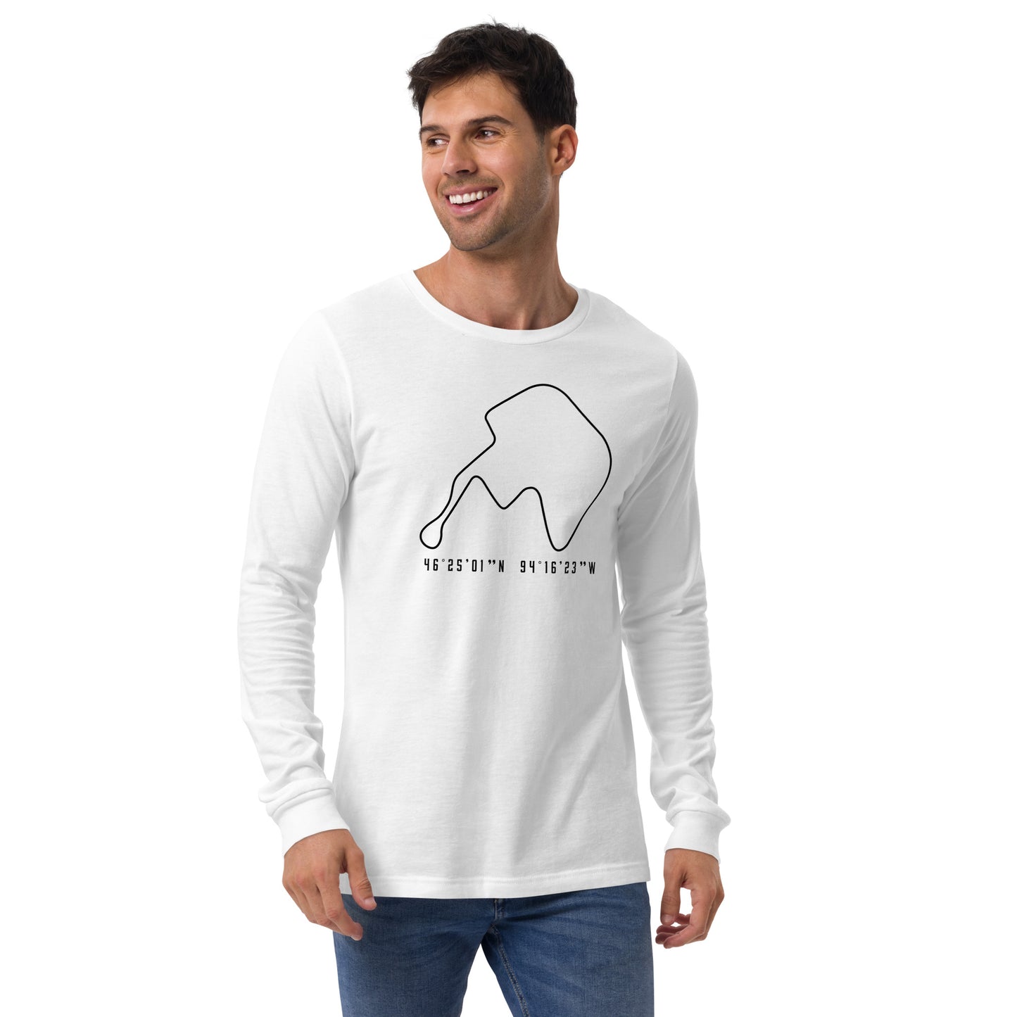 BIR Track Outline Unisex Long Sleeve Tee