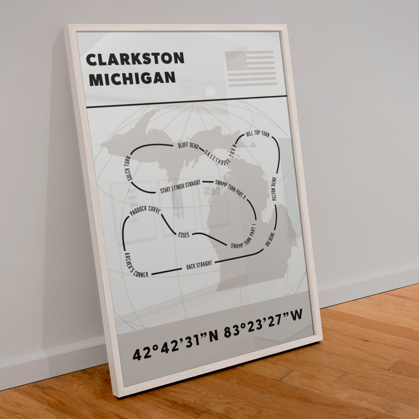 Waterford Hills Race Track Poster
