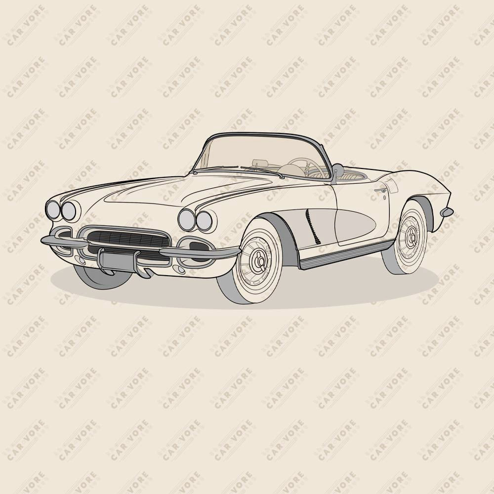 1962 Chevrolet Corvette C1 Front Side Heather Dust Unisex T-Shirt