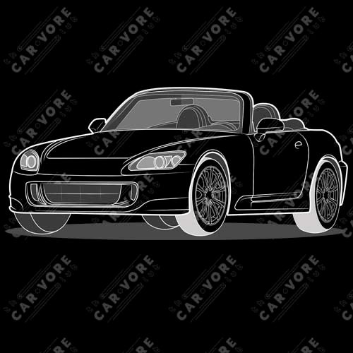 2007 Honda S2000 Front Side Unisex Sweatshirt (2 Colors Available)