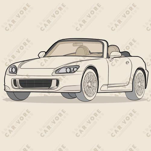 2007 Honda S2000 Front Side Heather Dust Unisex T-Shirt