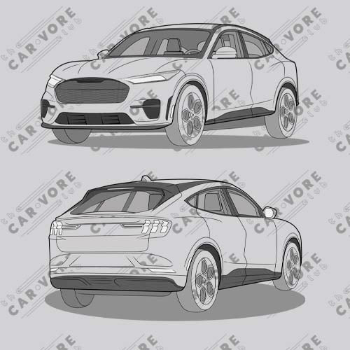 2021 Ford Mustang Mach-E GT Double Sided Unisex T-Shirt (2 Colors Available)