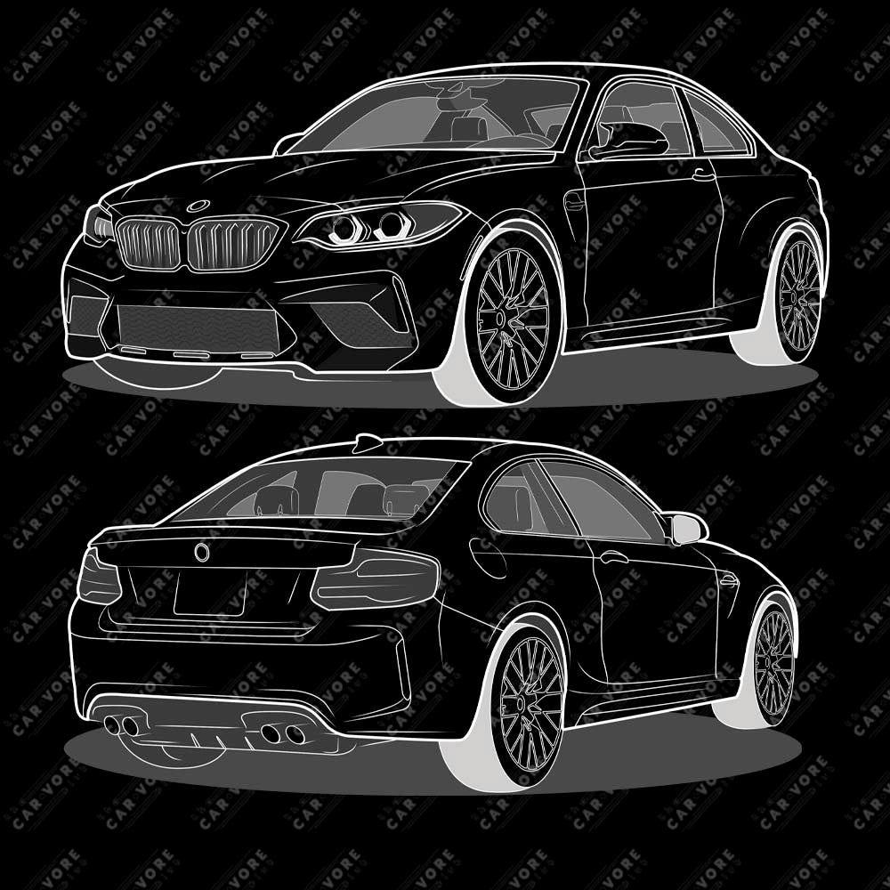 2020 BMW M2 F87 Coupe Double Sided Unisex T-Shirt (3 Colors Available)