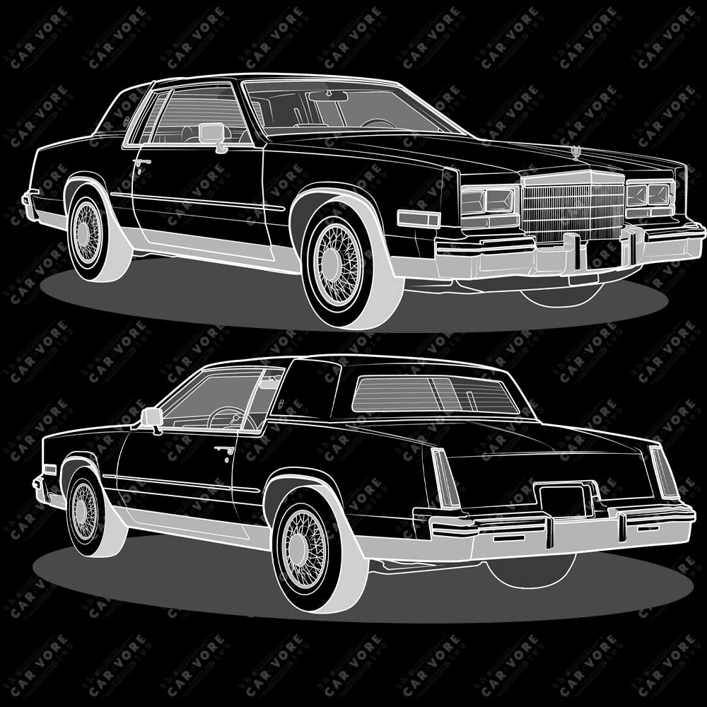 1985 Cadillac Eldorado Double Sided Unisex T-Shirt (3 Colors Available)