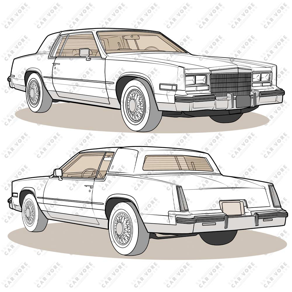 1985 Cadillac Eldorado Double Sided Unisex T-Shirt (3 Colors Available)