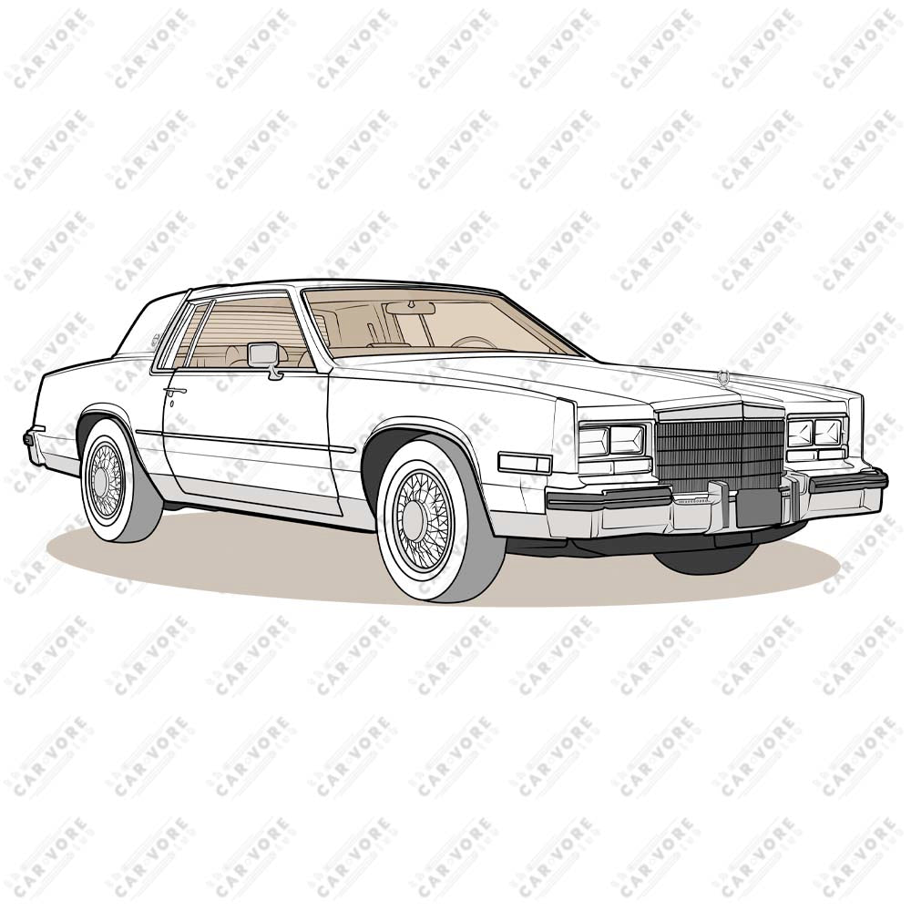 1985 Cadillac Eldorado Double Sided Unisex T-Shirt (3 Colors Available)