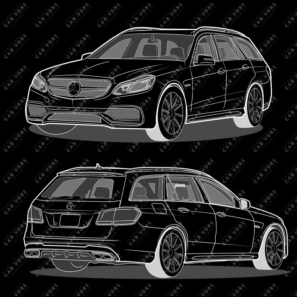 2016 Mercedes E63 AMG S Wagon W212 Double Sided Unisex Sweatshirt (2 Colors Available)