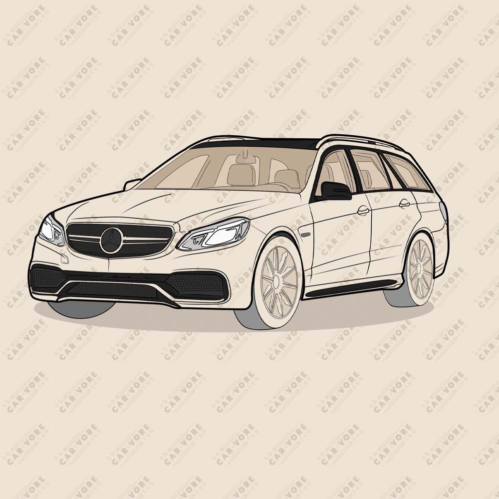 2016 Mercedes E63 AMG S Wagon W212 Front Side Heather Dust Unisex T-Shirt