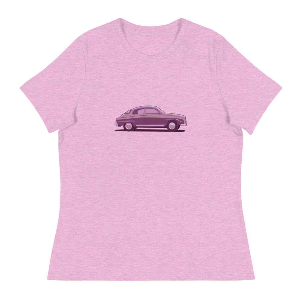 Saab 96 Monte Carlo Women's Relaxed Lilac T-Shirt