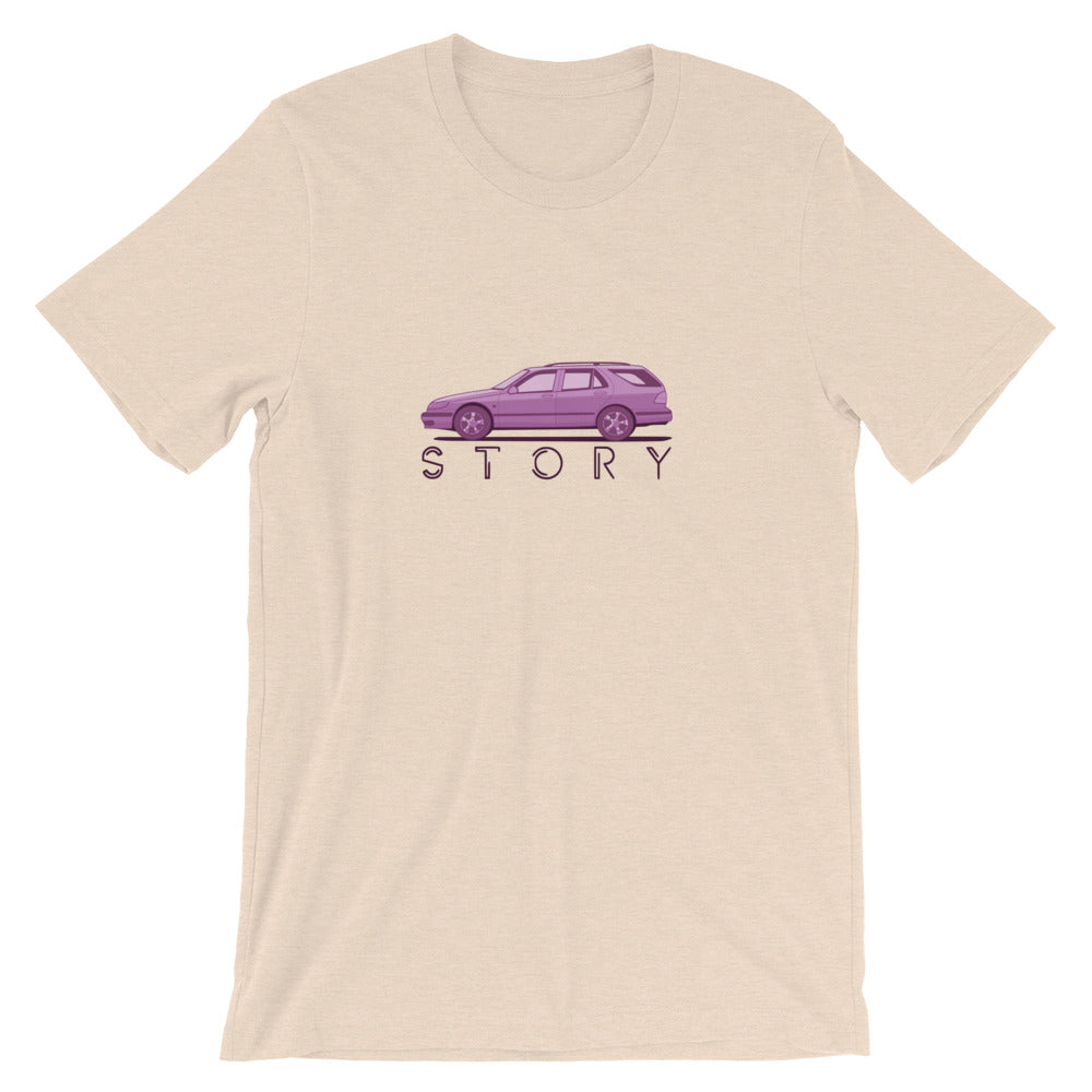 Saab 9-5 Wagon SportCombi Story Beige Unisex T-Shirt