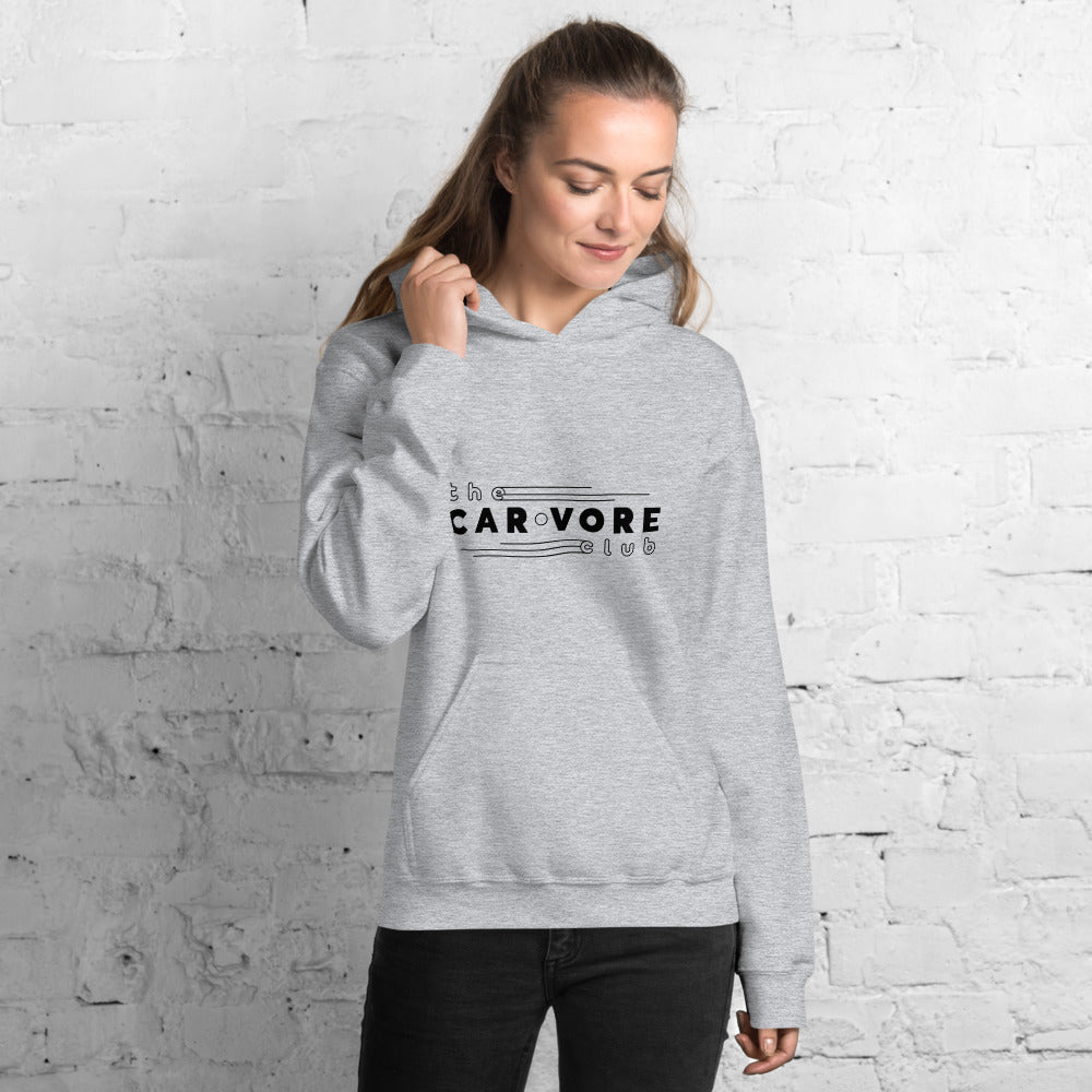 Carvore Club Logo Grey Unisex Hoodie