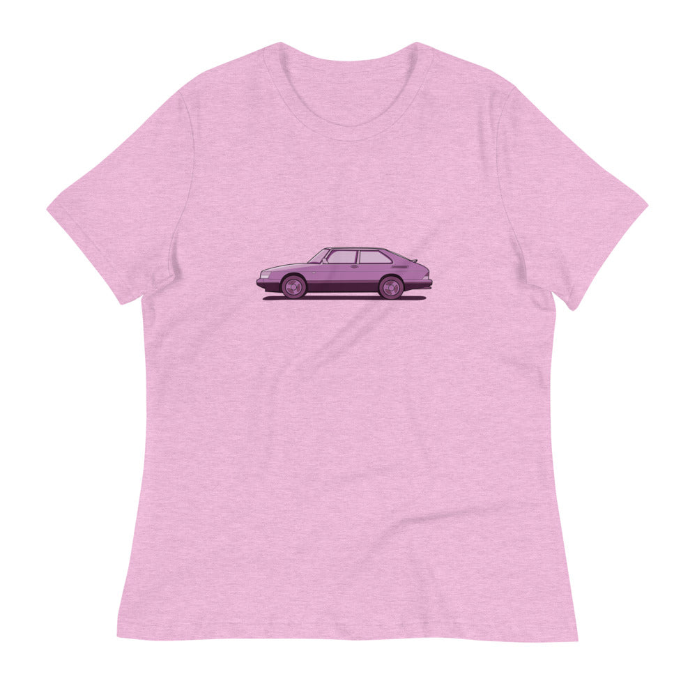 Saab 900 SPG Women's Relaxed Lilac T-Shirt