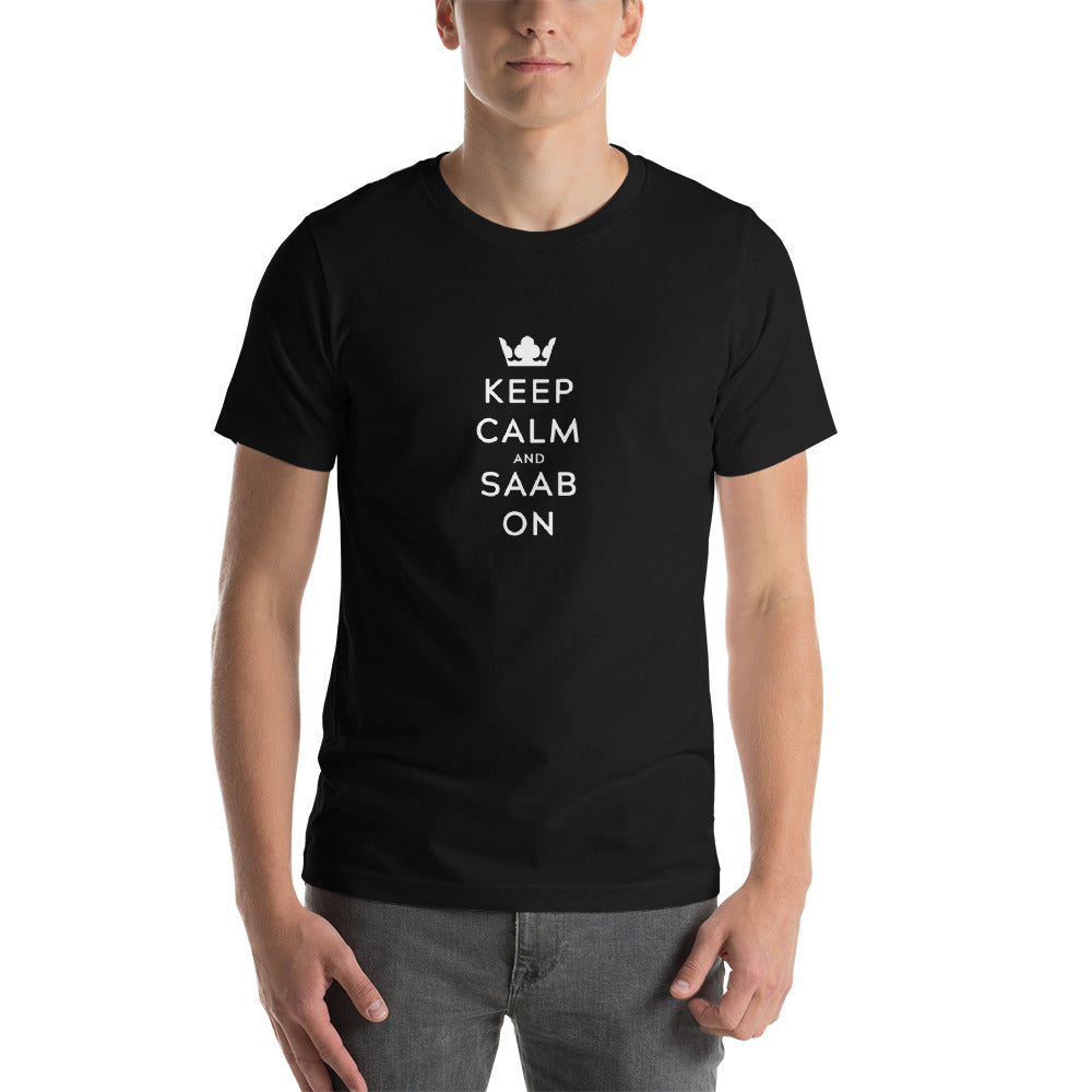 Keep Calm and Saab On Blue Unisex T-Shirt (3 Available Colors)