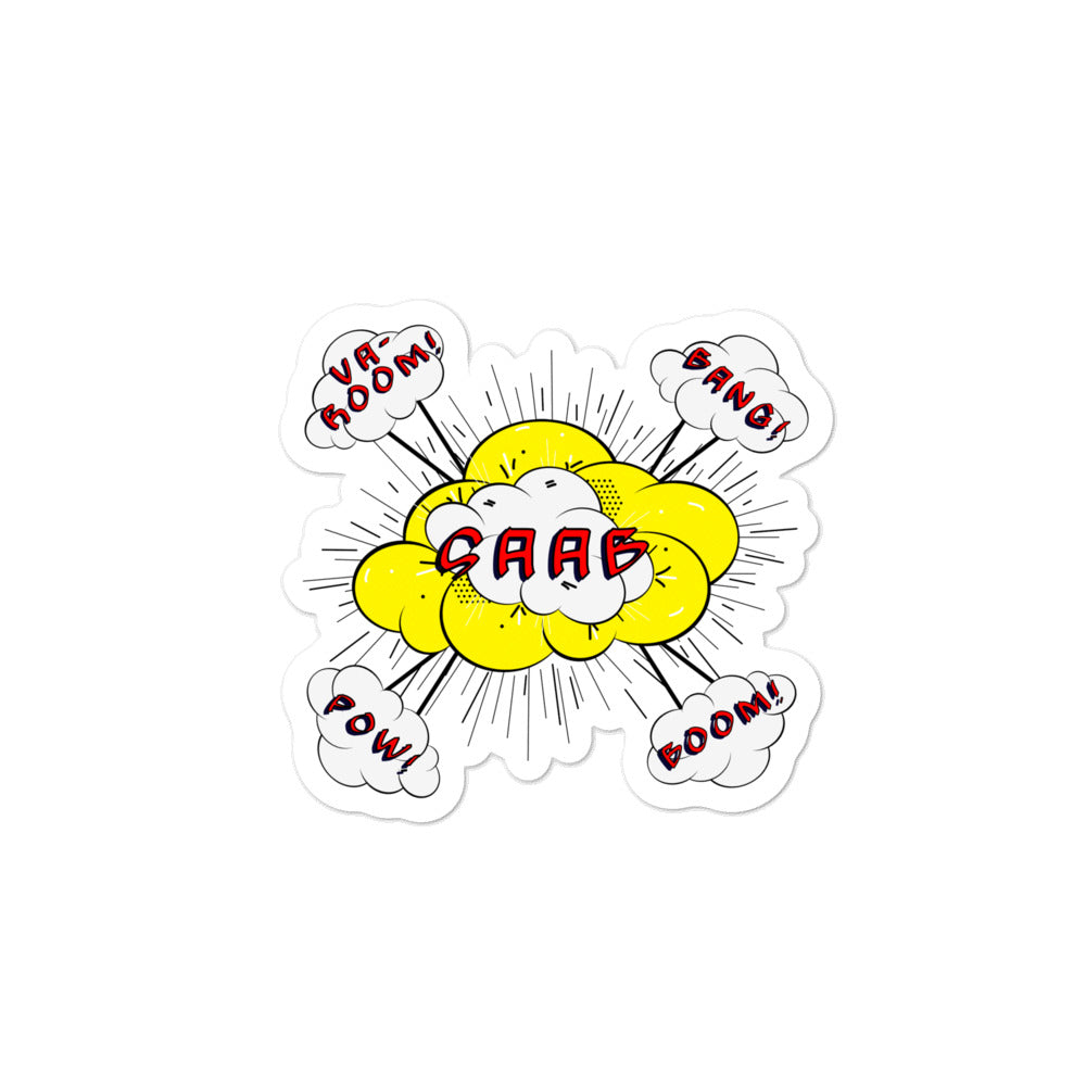 Saab Sounds 4 x 4 Bubble-Free Sticker