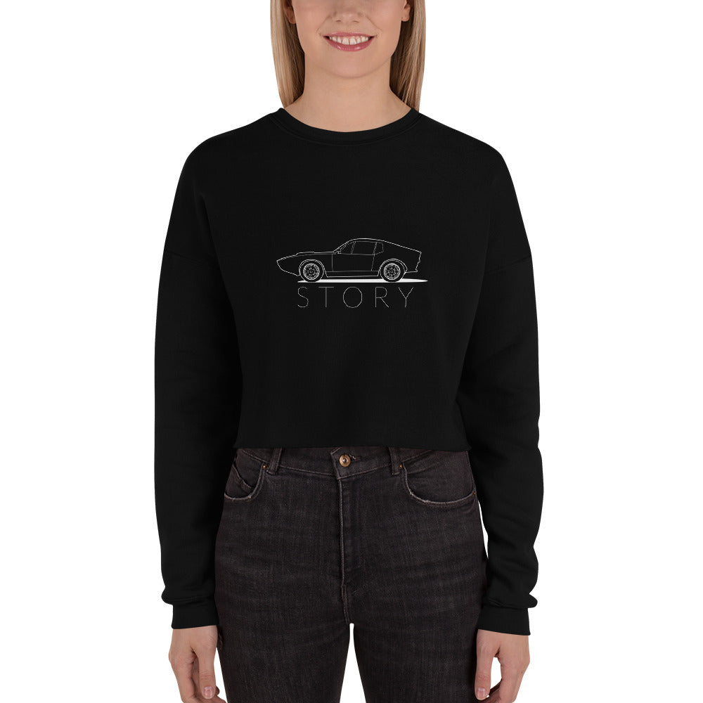Saab Story Sonett Outline Crop Sweatshirt