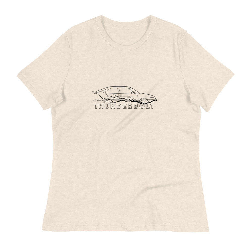 Saab 9-3 Viggen Thunderbolt Women's Relaxed Beige T-Shirt