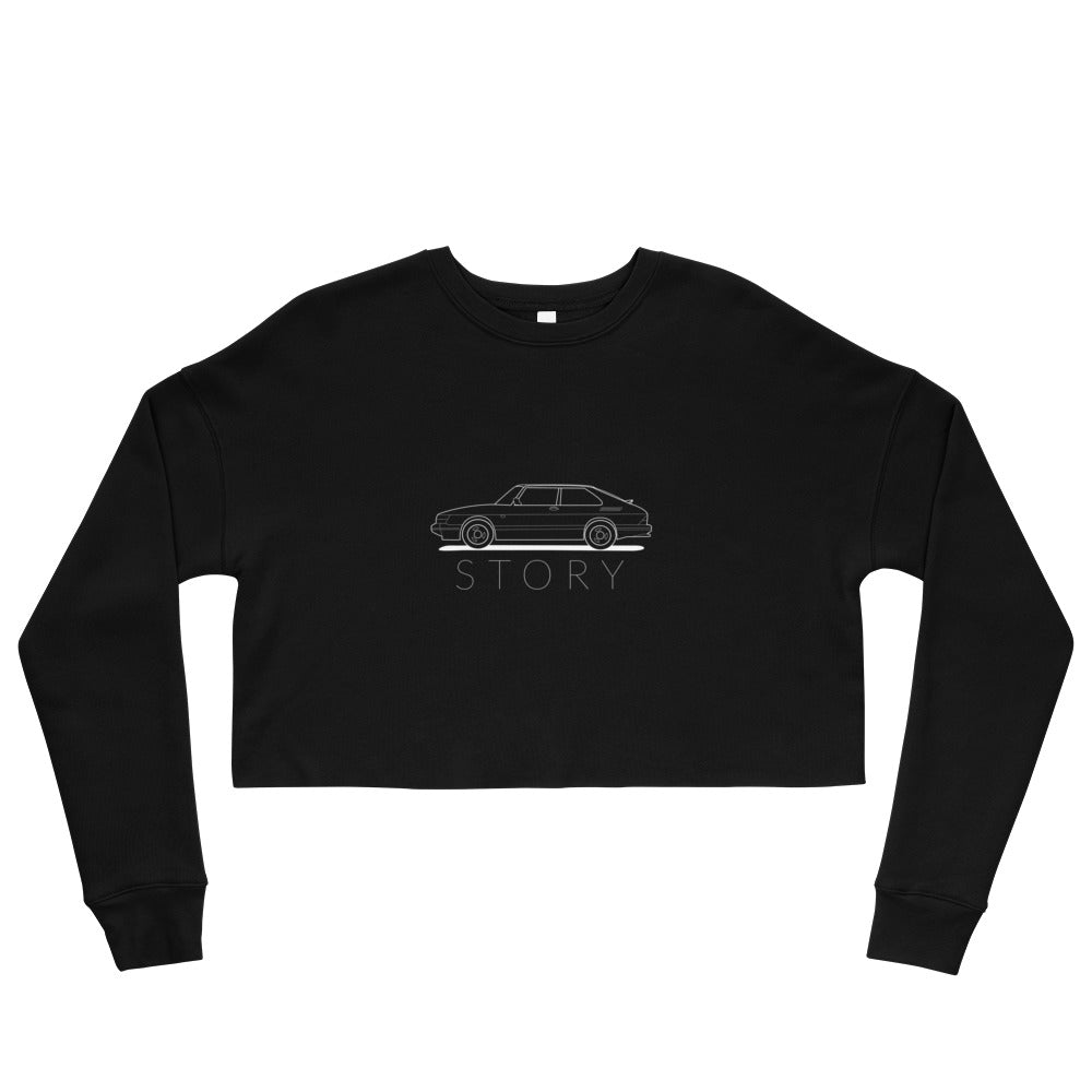 Saab Story 900 SPG Outline Crop Sweatshirt