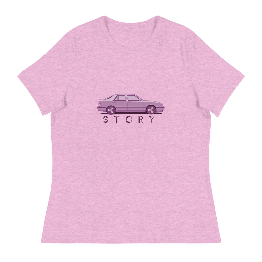 Saab Story 9000 Aero Women's Relaxed Lilac T-Shirt