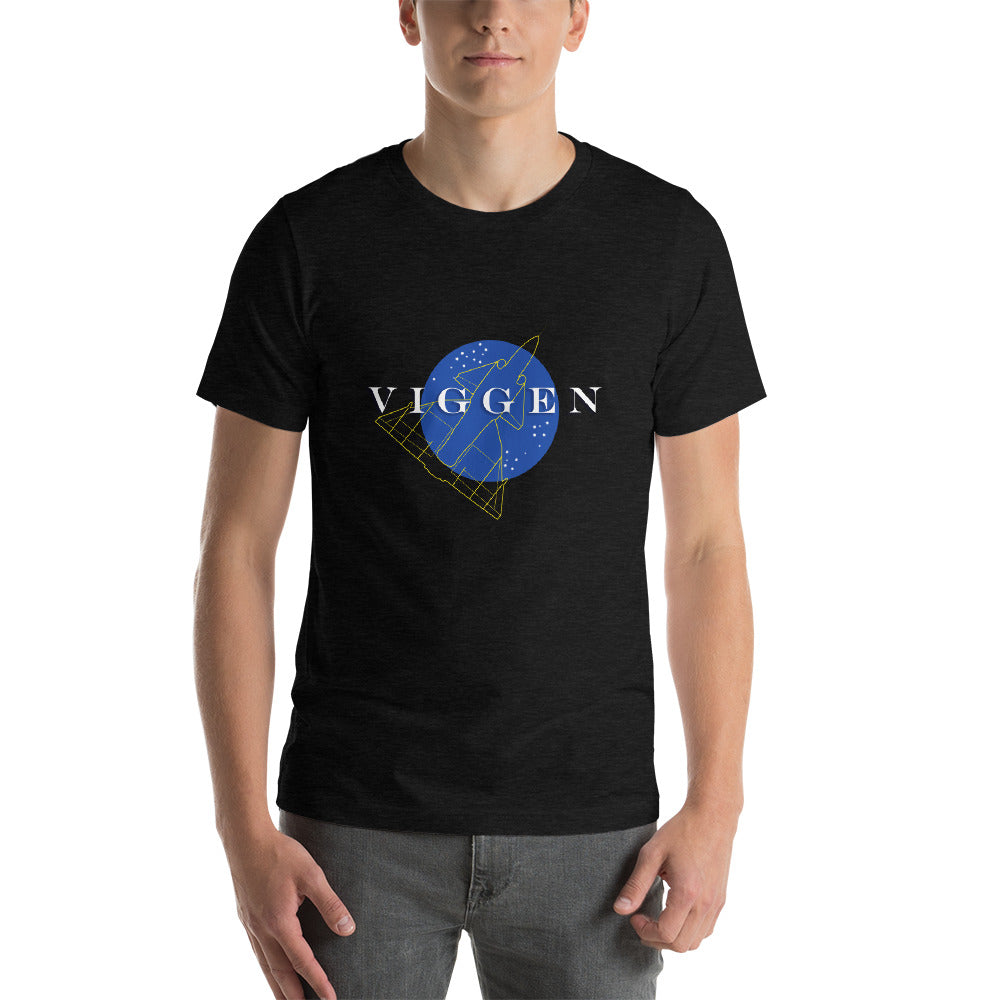 Saab 37 Viggen Plane Black Heather Unisex T-Shirt