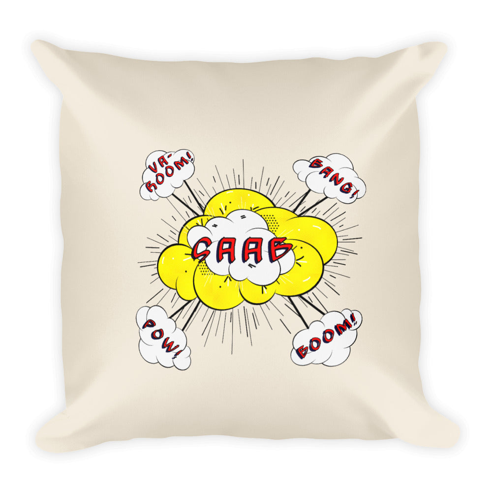 Saab Sounds Basic Beige 18 x 18 Throw Pillow