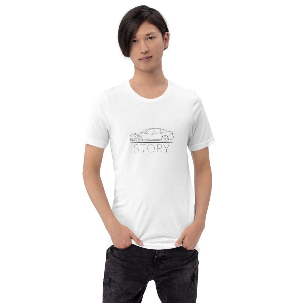 Saab 9-3 Sport Sedan Story 9440 Unisex T-Shirt (5 Colors Available)
