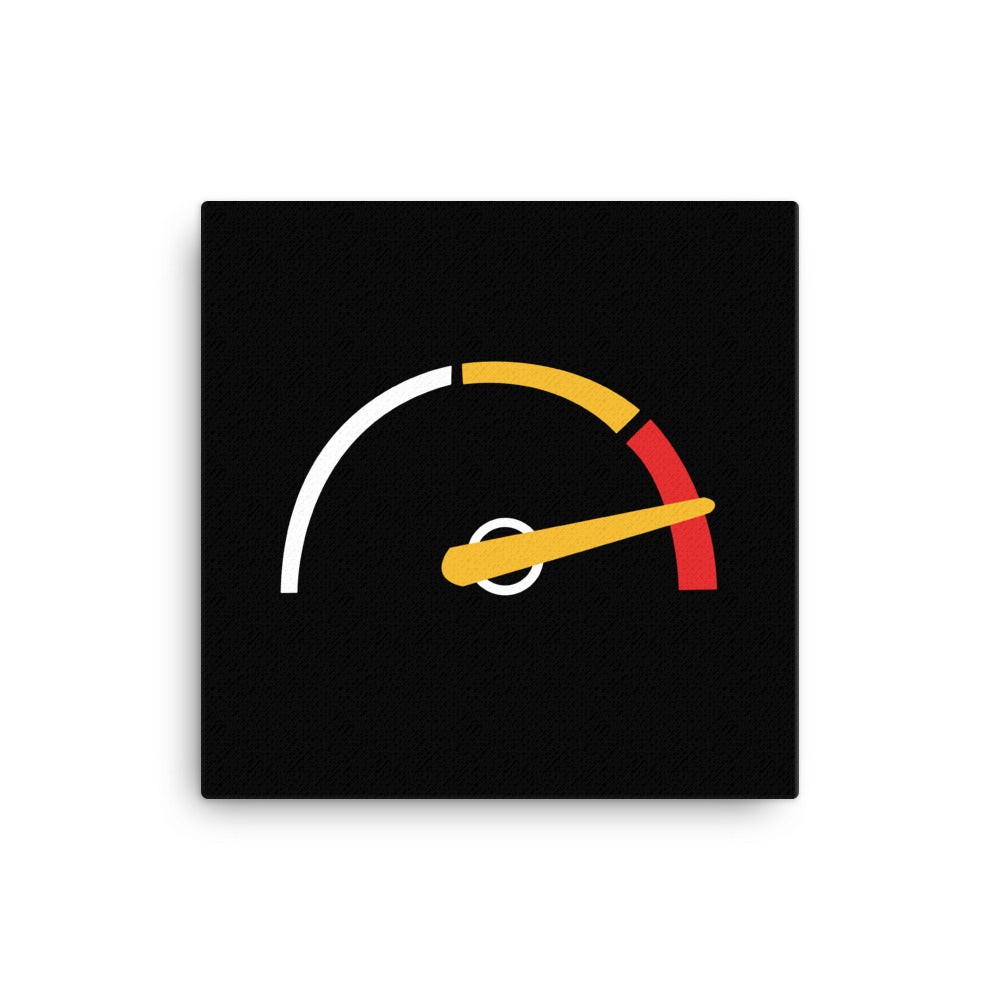 Saab Turbo Gauge 12 x 12 Canvas
