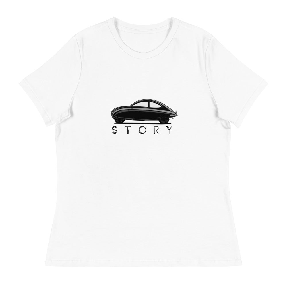 Saab Ursaab Story Women's Relaxed White T-Shirt