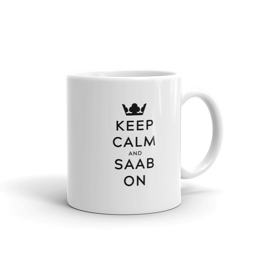 Keep Calm Saab On 11 oz Coffee Mug