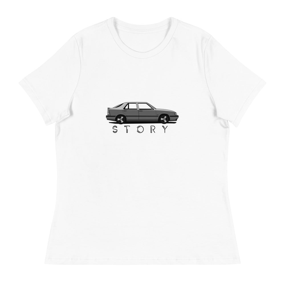 Saab Story 9000 Aero Women's Relaxed White T-Shirt