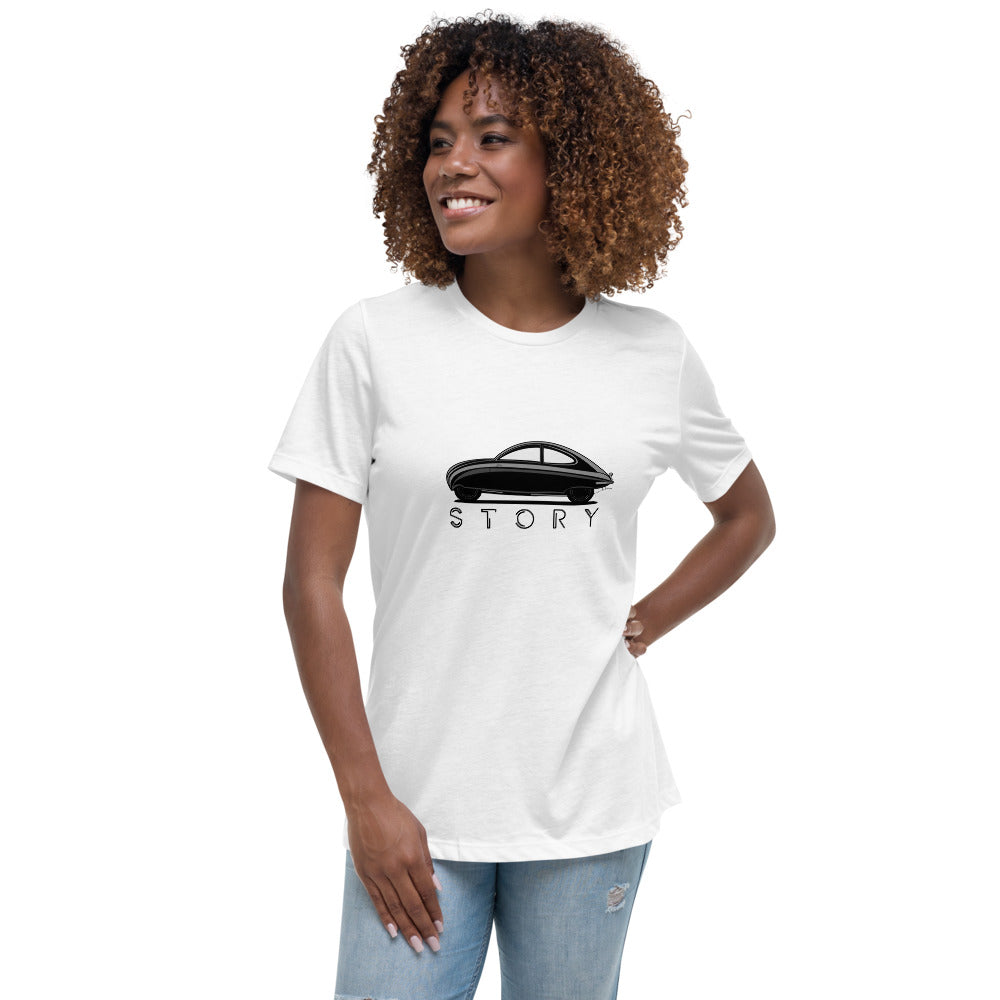 Saab Ursaab Story Women's Relaxed White T-Shirt