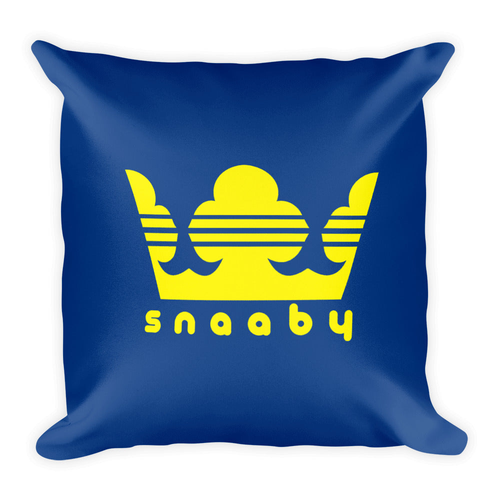 Saab Snaaby Crown Blue Basic 18 x 18 Throw Pillow