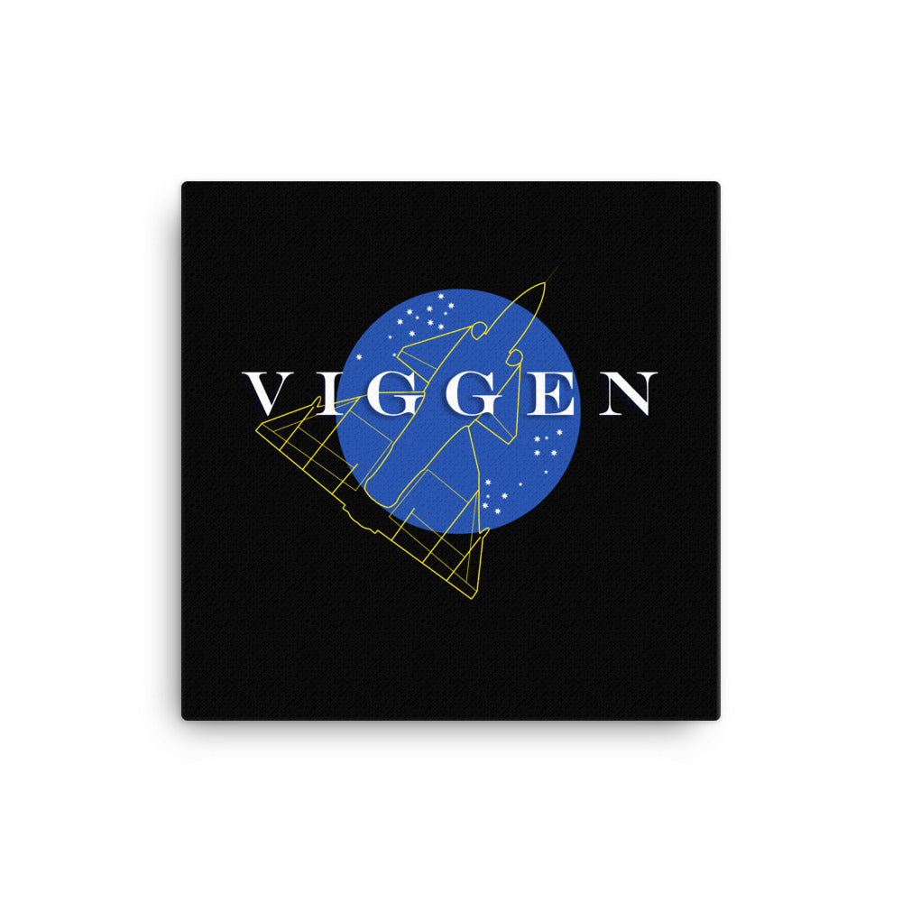 Saab 37 Viggen Plane 12 x 12 Canvas