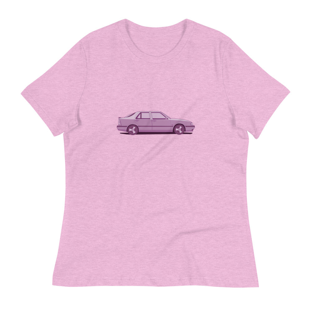Saab 9000 Women's Relaxed Lilac T-Shirt