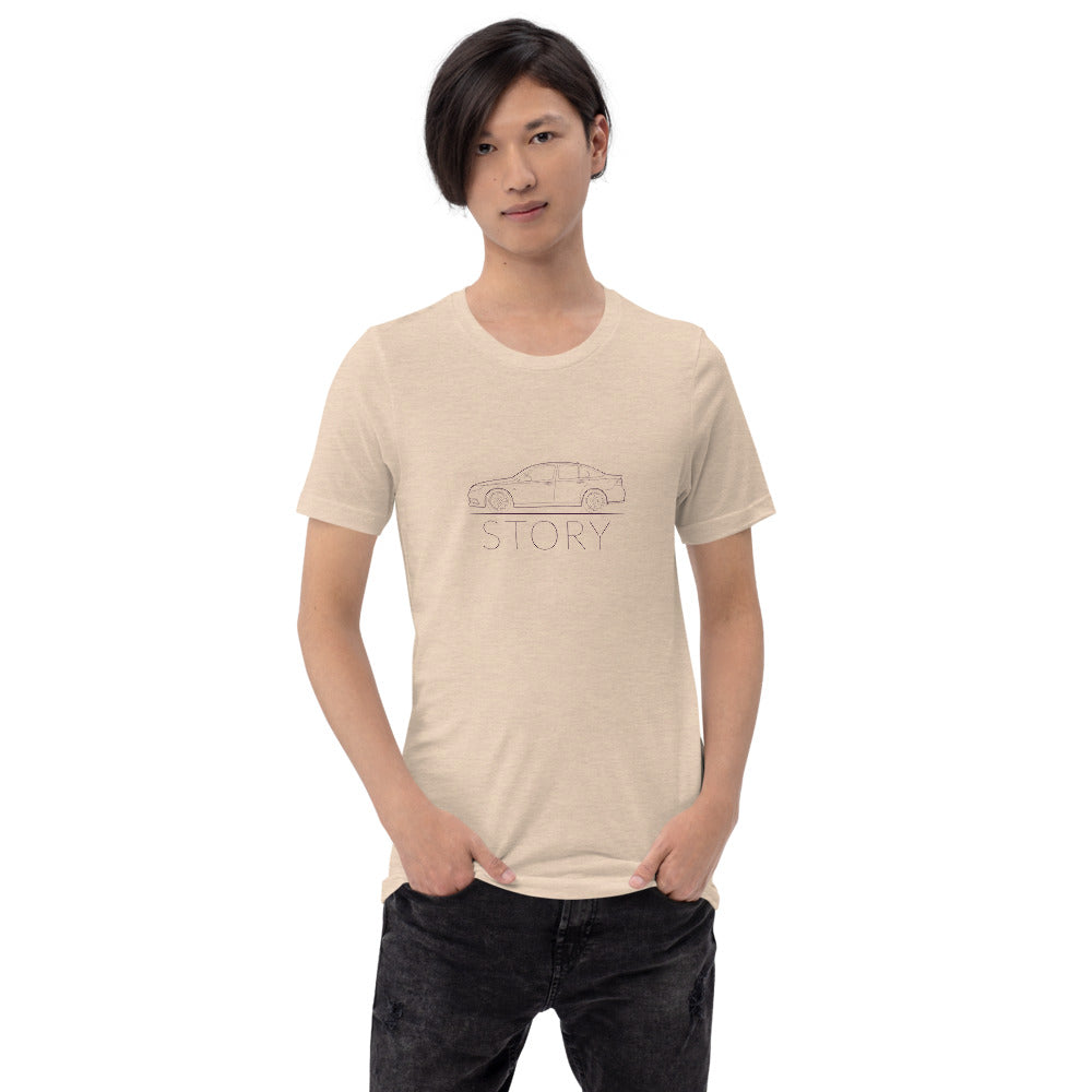 Saab 9-3 Sport Sedan Story 9440 Unisex T-Shirt (5 Colors Available)
