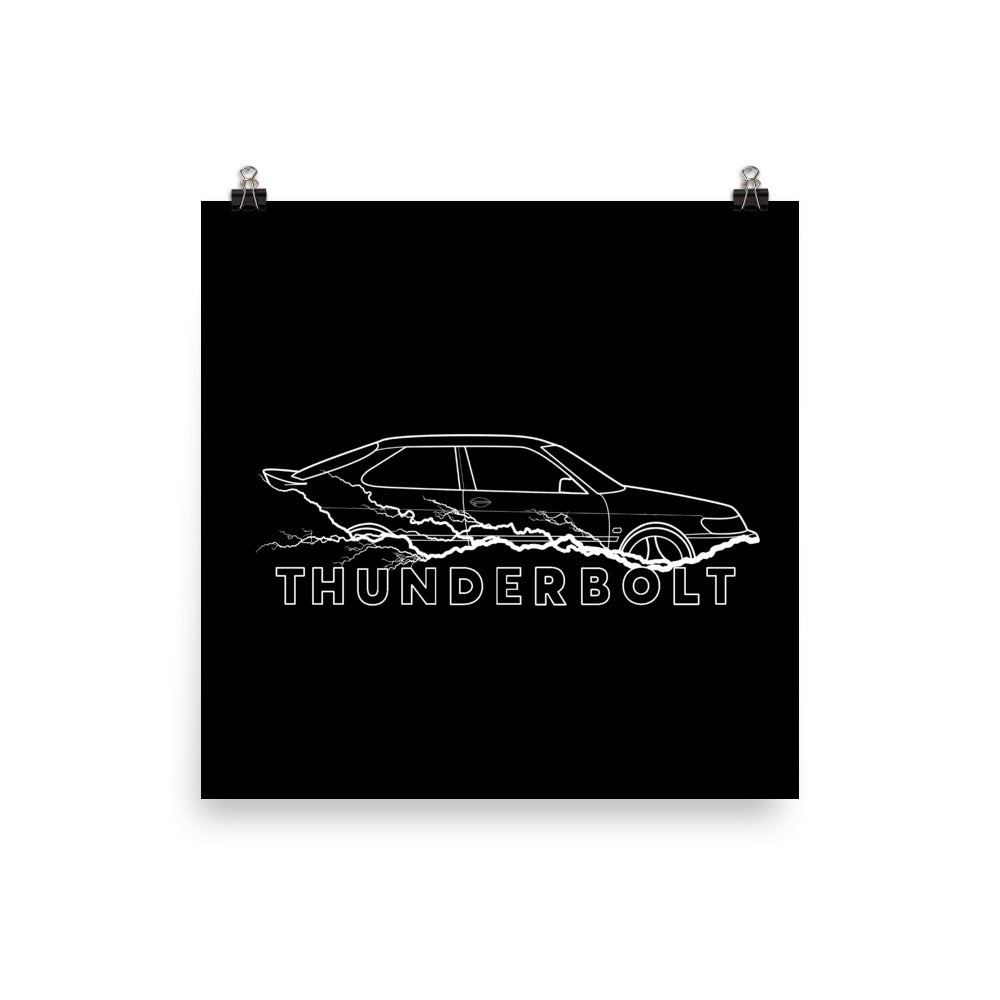 Saab 9-3 Viggen Thunderbolt 10 in. x 10 in. Poster