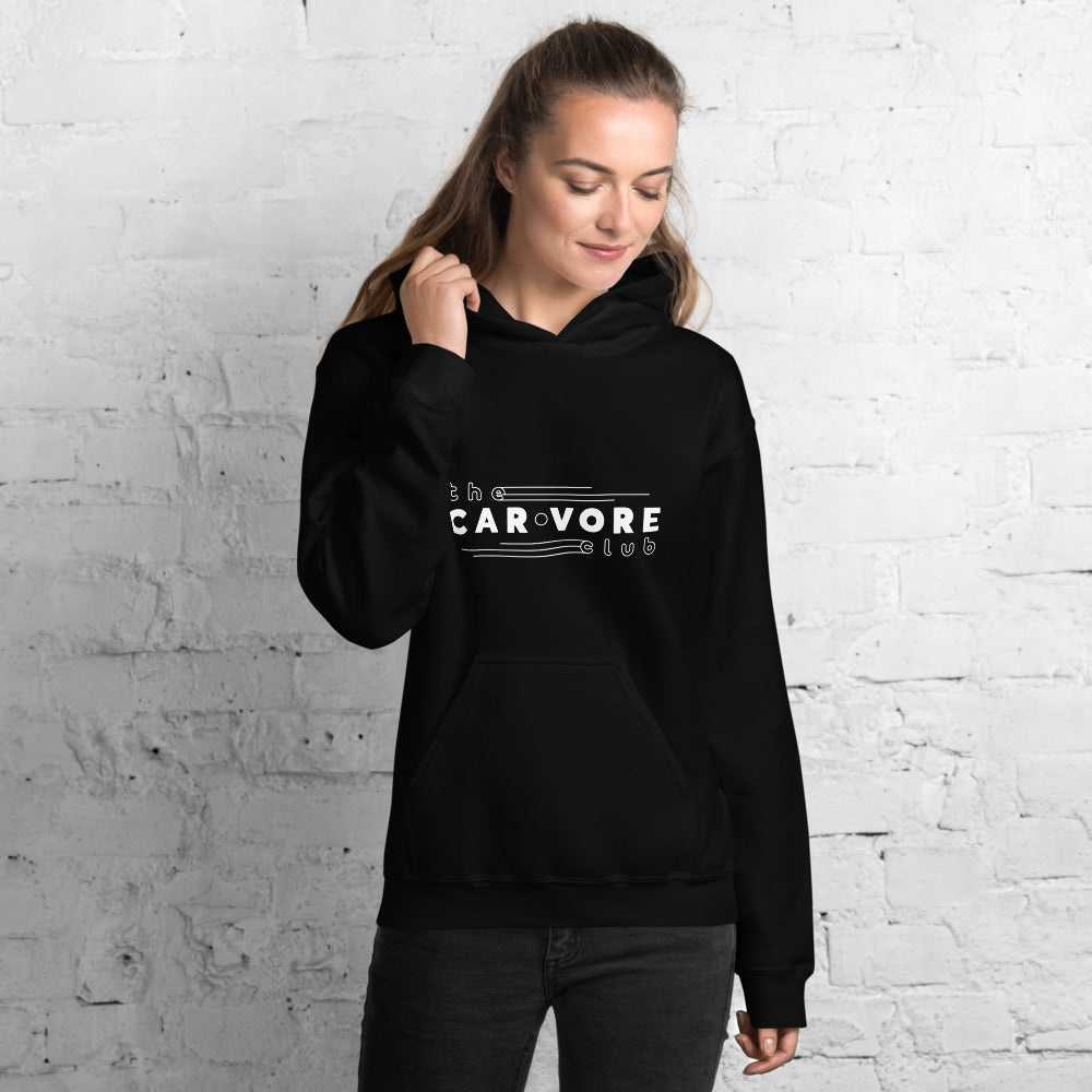 Carvore Club Logo Black Unisex Hoodie