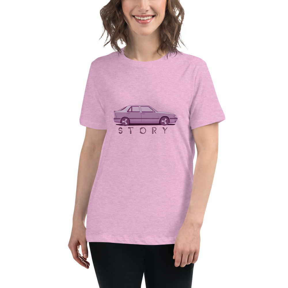 Saab Story 9000 Aero Women's Relaxed Lilac T-Shirt