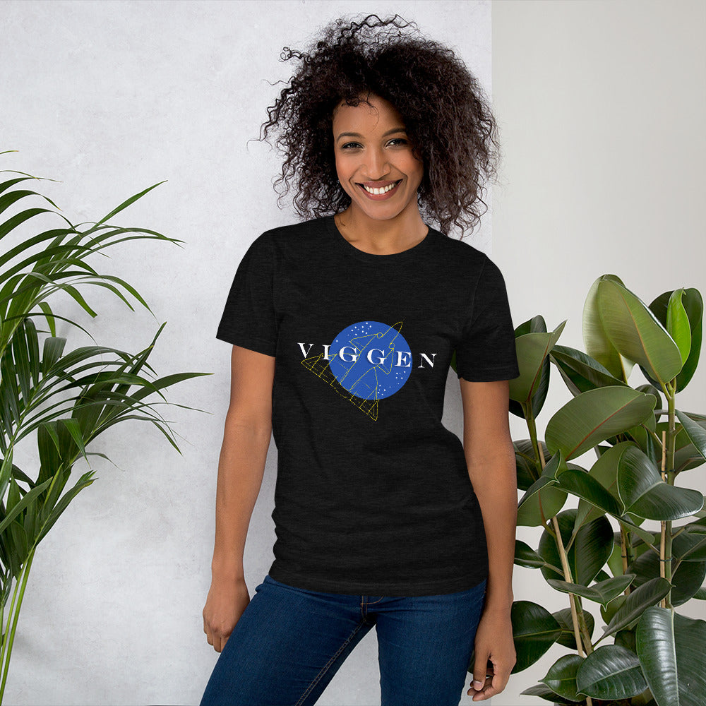 Saab 37 Viggen Plane Black Heather Unisex T-Shirt