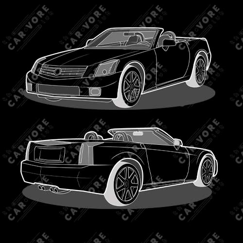 2006 XLR Double Sided Unisex Sweatshirt For Cadillac Enthusiasts (2 Colors Available)