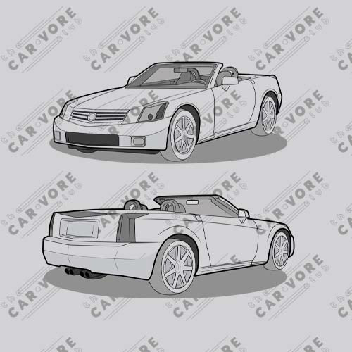 2006 XLR Double Sided Unisex Sweatshirt For Cadillac Enthusiasts (2 Colors Available)