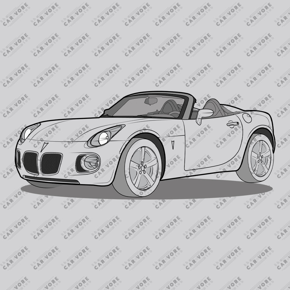 2008 Pontiac Solstice Convertible GXP Front Side Unisex Sweatshirt (2 Colors Available)