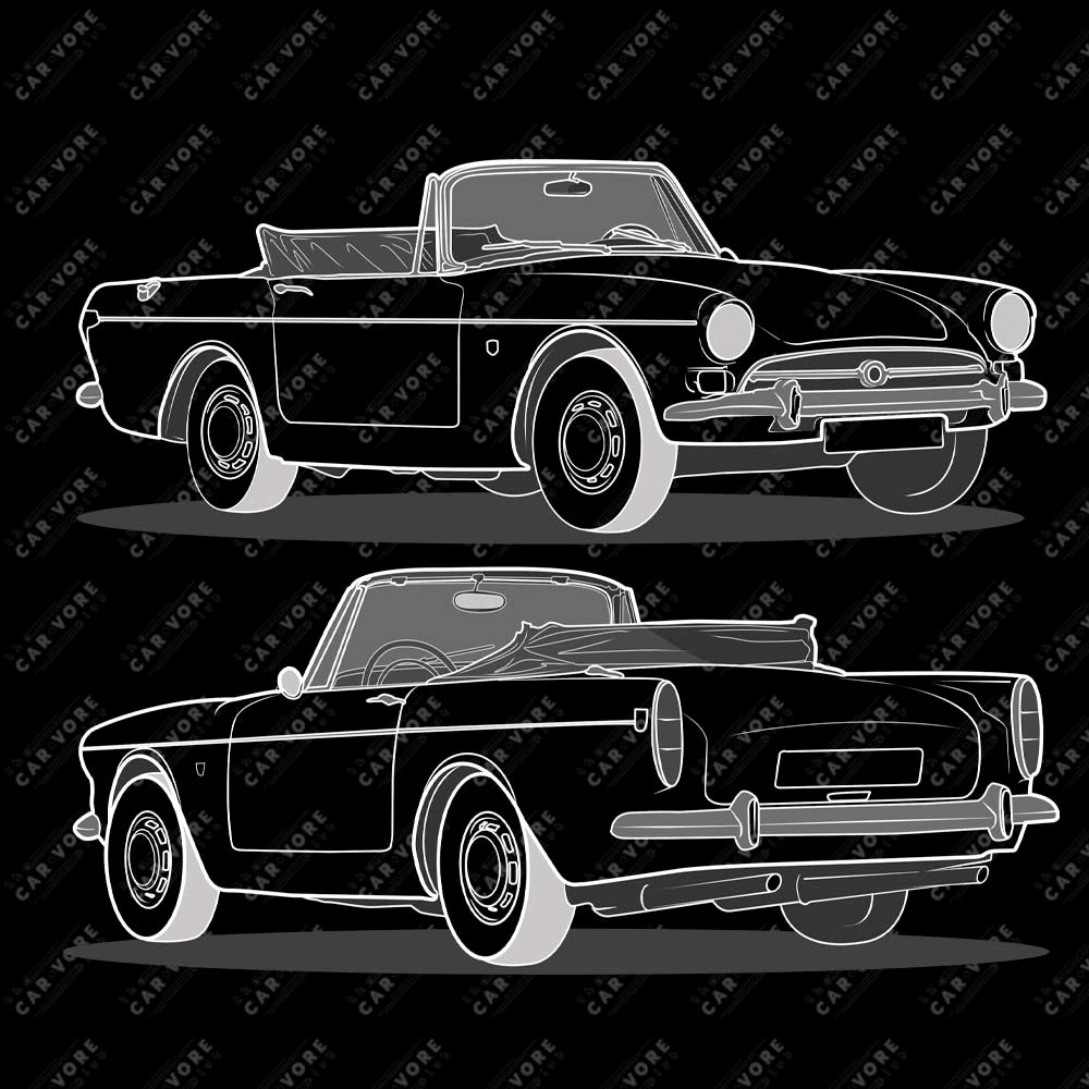1964 Sunbeam Tiger Double Sided Unisex Sweatshirt (2 Colors Available)