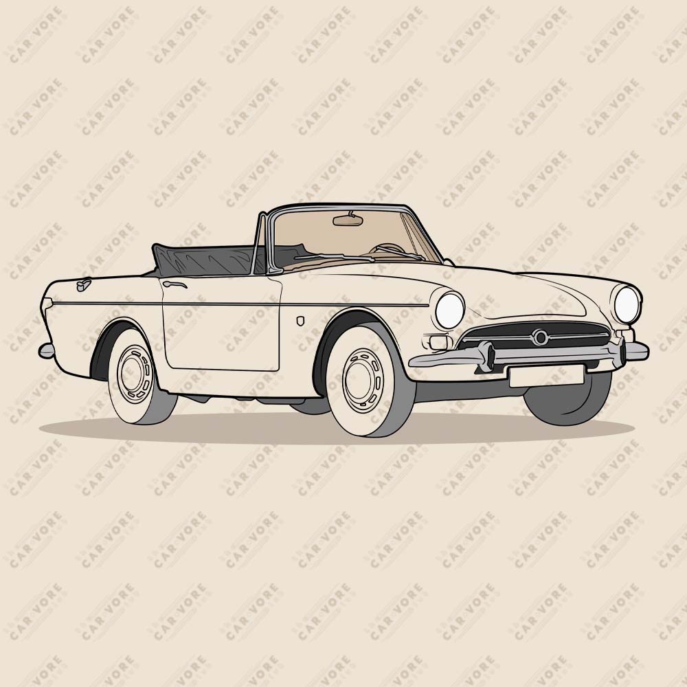 1964 Sunbeam Tiger Front Side Heather Dust Unisex T-Shirt