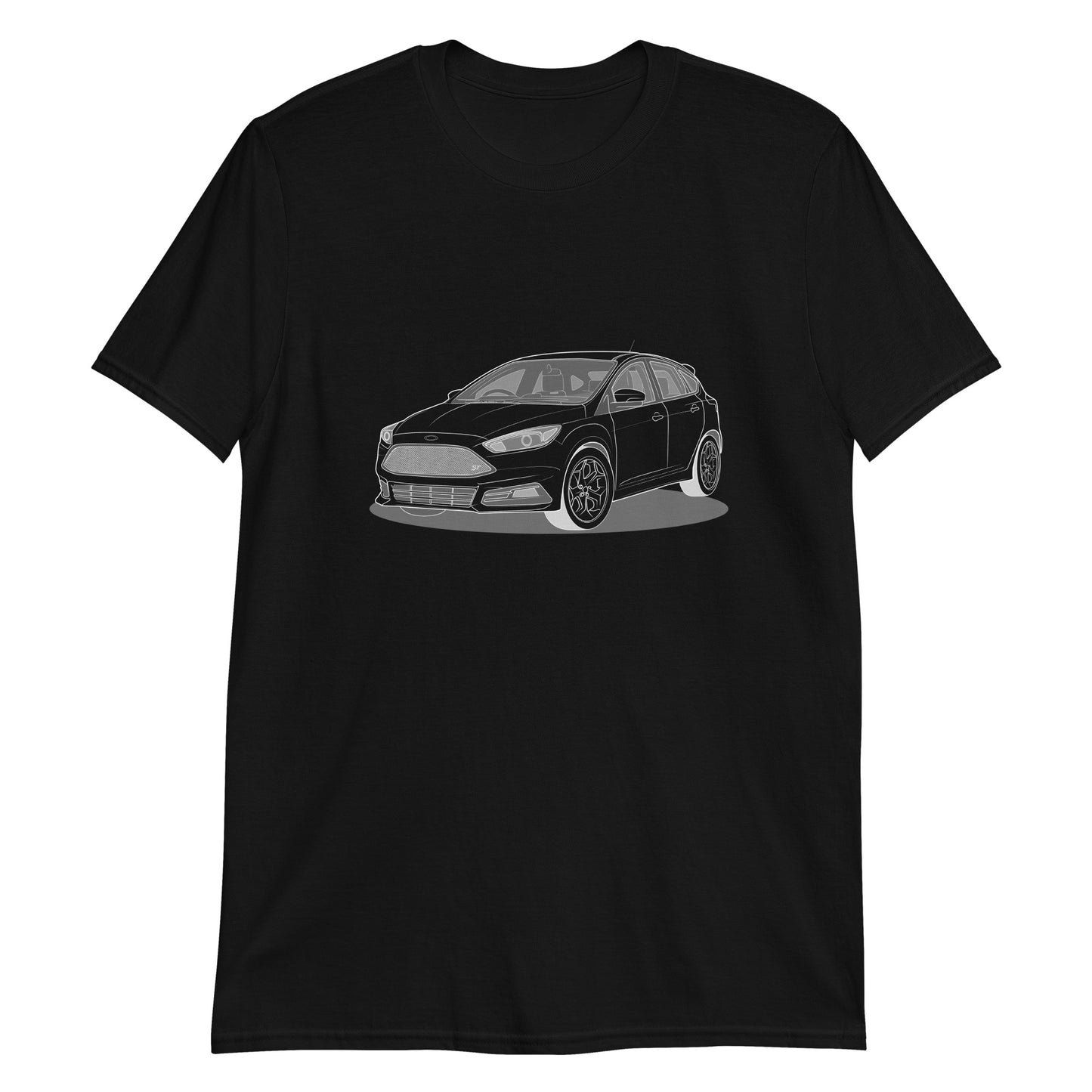 2017 Ford Focus ST Mk3 (Right-Hand Drive) Double Sided Unisex T-Shirt (3 Colors Available)